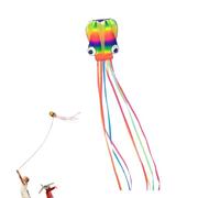 Colorido Kite Pulpo, 5x0.8 M Volante Enorme, Líneas Largas, Portátil Interactivo Juguetes para Padres Y Niños para, Niños, Niñas
