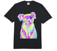 Colorido Koala con Gafas de Sol de corazón Coastal Summer Vibes Comfort Colors Adult Heavyweight T-Shirt