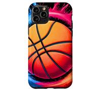 Colorido Lazo para Baloncesto teñido, Color Splash Hoop Net Slam Dunk Carcasa para iPhone 11 Pro