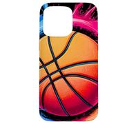 Colorido Lazo para Baloncesto teñido, Color Splash Hoop Net Slam Dunk Carcasa para iPhone 15 Pro MAX