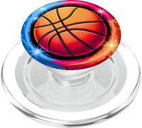 Colorido Lazo para Baloncesto teñido, Color Splash Hoop Net Slam Dunk PopSockets PopGrip para MagSafe