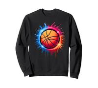 Colorido Lazo para Baloncesto teñido, Color Splash Hoop Net Slam Dunk Sudadera