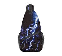 Colorido Lightning Crossbody Sling Mochila Sling Bag Viaje Senderismo Pecho Bolsa Hombro Mochila Bolsa Unisex