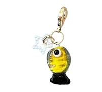 Colorido llavero decorativo con cierre seguro para bolsa de moda, regalo único, colgante único en forma de pez, a, Talla única