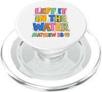 Colorido lo dejó en el Agua Mateo 28:19 PopSockets PopGrip para MagSafe