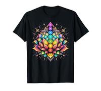 Colorido Lotus Chakra Mandala Yoga Espiritual Meditación Camiseta