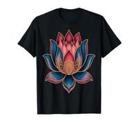 Colorido Lotus Mandala Yoga Zen Camiseta