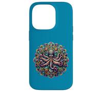 Colorido Mandala de Pulpo: una Ropa oceánica de diseño único Carcasa para iPhone 14 Pro