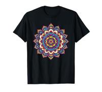 Colorido Mandala Espiritual Boho Yoga Meditación Camiseta