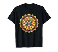 Colorido Mandala Floral Zen Yoga Meditación Camiseta