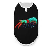 Colorido Mantis Camarón Perro Camisas Estampadas Ropa Mascotas Camiseta sin Mangas para Gatos Cachorro L