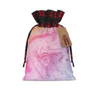 Colorido mármol pastel rosa azul púrpura estampado de Navidad cordón regalo festivo bolsas de cumpleaños bolsas de envoltura necesidades