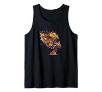 Colorido Negro Mujer Afro Birds Naturaleza Arte Orgullosa Reina Camiseta sin Mangas