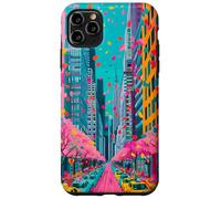 Colorido NYC Spring Taxi Street Urban Art Vibes Design Carcasa para iPhone 11 Pro Max