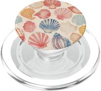 Colorido patrón de conchas marinas PopSockets PopGrip para MagSafe