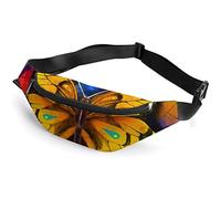 Colorido patrón de Mariposa Eres mi Felicidad riñonera, riñonera Deportiva para niños Adultos para Hombres y Mujeres