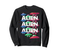 Colorido patrón OVNI Diseño Alien 3i Atlas Sudadera