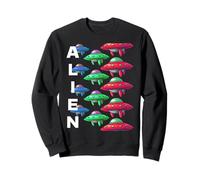 Colorido patrón OVNI Diseño Alien 3i Atlas Sudadera