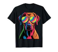 Colorido Perro Ridgeback Rhodesian Camiseta