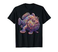 Colorido pez Rana Abstracto océano ilustración Criatura Marina Camiseta