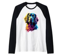 Colorido Pop Art Boykin Spaniel Dog Camiseta Manga Raglan