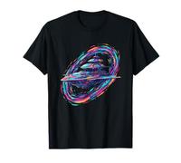Colorido Portal Cósmico de Ciencia Ficción Nave Espacial Galaxia Camiseta