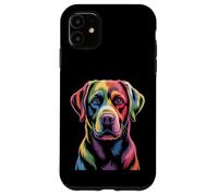Colorido Rainbow Pop Art Labrador Retriever Carcasa para iPhone 11