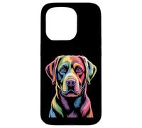 Colorido Rainbow Pop Art Labrador Retriever Carcasa para iPhone 15 Pro