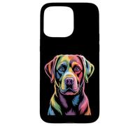 Colorido Rainbow Pop Art Labrador Retriever Carcasa para iPhone 15 Pro Max
