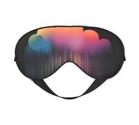 Colorido Rainbow Rain - Máscara de ojos suave, unisex, cómoda y transpirable, adecuada para el descanso diario. Te ayuda a entrar rápidamente en un sueño profundo.