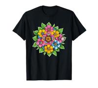 Colorido Ramo de Flores Silvestres con Hojas Verdes Camiseta