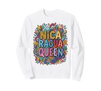 Colorido Retro Nicaragua Reina Latina Raíces Sudadera