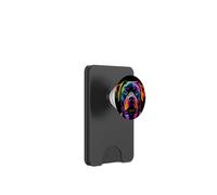 Colorido Rottweiler Face Rottie Dog Lover Hombres Mujeres Negro PopSockets PopWallet para MagSafe