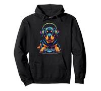 Colorido Rottweiler Video Game Gamer Dog Zoo Design Sudadera con Capucha