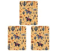 Colorido salvaje oeste para hombre, caballo, cactus, 3 unidades, ambientadores de coche colgantes, aromas de larga duración, ambientadores automáticos, tabletas de aromaterapia, espejo retrovisor,