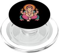 Colorido Señor Ganesha Arte Hindú Espiritual Elefante Dios PopSockets PopGrip para MagSafe