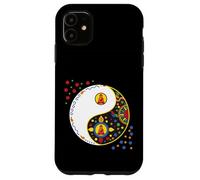 Colorido símbolo de Caracteres para Tao-Yin y Yang con Buda Carcasa para iPhone 11