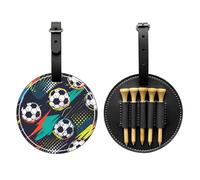 Colorido soporte para camiseta de golf de fútbol, bolsa organizadora de piel para mujeres y hombres, resistente al agua, gran regalo para los amantes del golfista