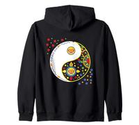 Colorido taoísmo taoísmo Signo símbolo para Tao Yin y Yang Sudadera con Capucha