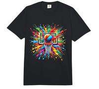 Colorido Tie Dye Aro de Baloncesto Splash Color Net Slam Dunk Comfort Colors Adult Heavyweight T-Shirt