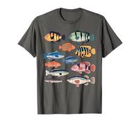 Colorido Tropical Fish Collection Acuario Naturaleza Arte Camiseta
