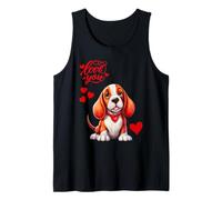 Colorido y Lindo Amor de Cachorro de San Valentín Camiseta sin Mangas