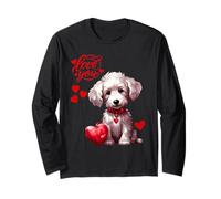 Colorido y Lindo Amor de Cachorro de San Valentín Manga Larga