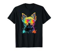 Colorido Yorkshire Dad Funny Dog Lover Día del Padre Hombres Camiseta