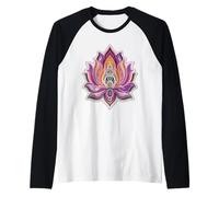 COLORIDOS CHAKRAS YOGA MÍSTICO Camiseta Manga Raglan