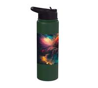 Coloridos fuegos artificiales un festín espectacular para Stainless Steel Insulated Water Bottle