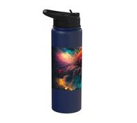 Coloridos fuegos artificiales un festín espectacular para Stainless Steel Insulated Water Bottle