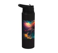 Coloridos fuegos artificiales un festín espectacular para Stainless Steel Insulated Water Bottle