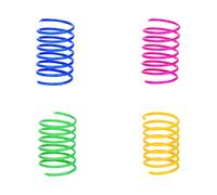 Coloridos juguetes de primavera para gatos, resorte para gatos, juguete colorido para perros, juguete interactivo para perros para matar el tiempo y mantenerse en forma, juguete creativo (4 piezas)