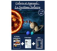 Colorie et apprends : Le système Solaire